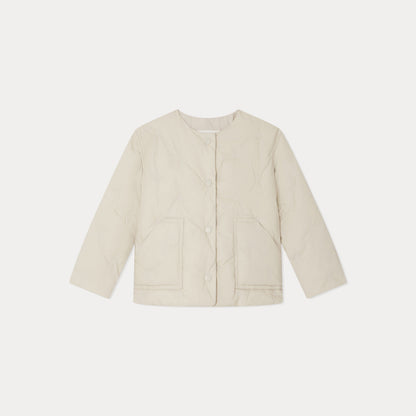 女童白色棉服