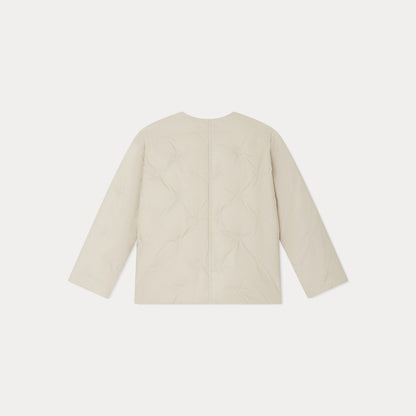 女童白色棉服