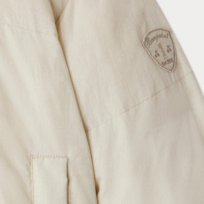 女童米白色双面羽绒服