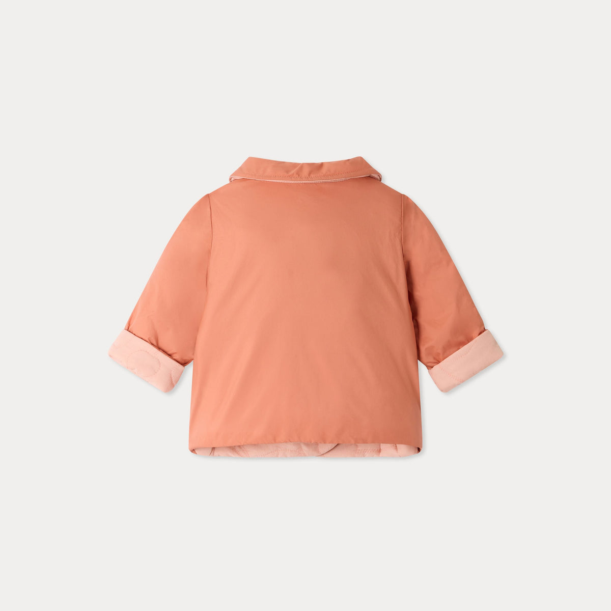 女婴粉色双面棉服