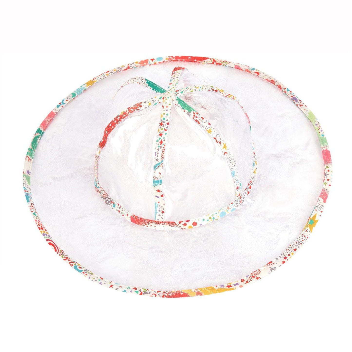 女童白色宽檐帽