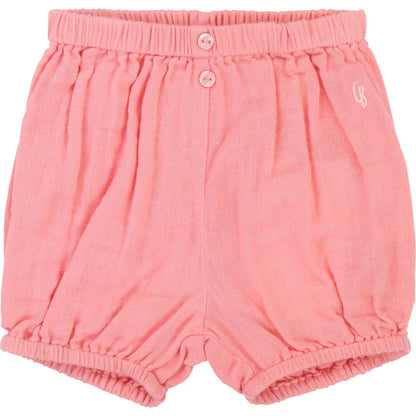Baby Girls Pink Cotton Bloomers