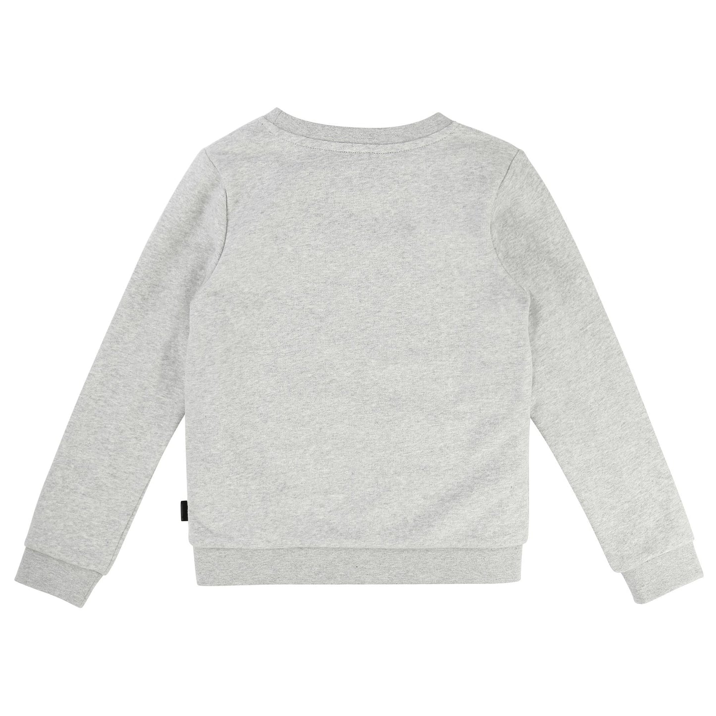 Girls Grey Cat Print Sweatshirt