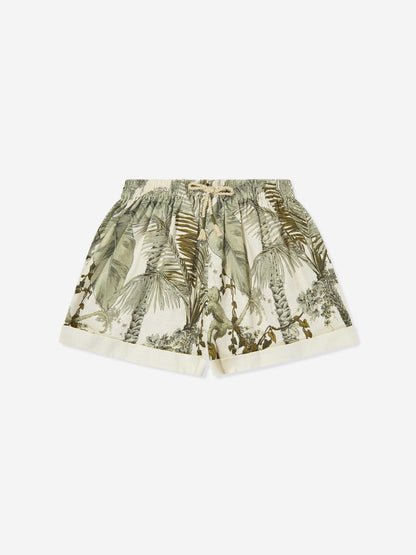 Girls Wylie Relaxed Shorts in Green