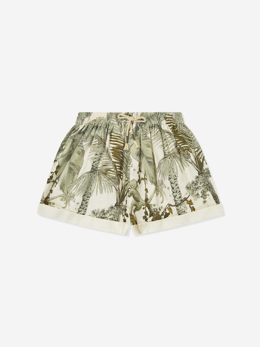 Girls Wylie Relaxed Shorts in Green