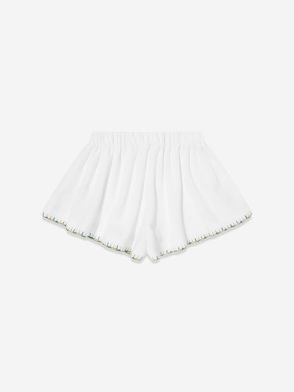Girls Tallow Terry Shorts in Ivory