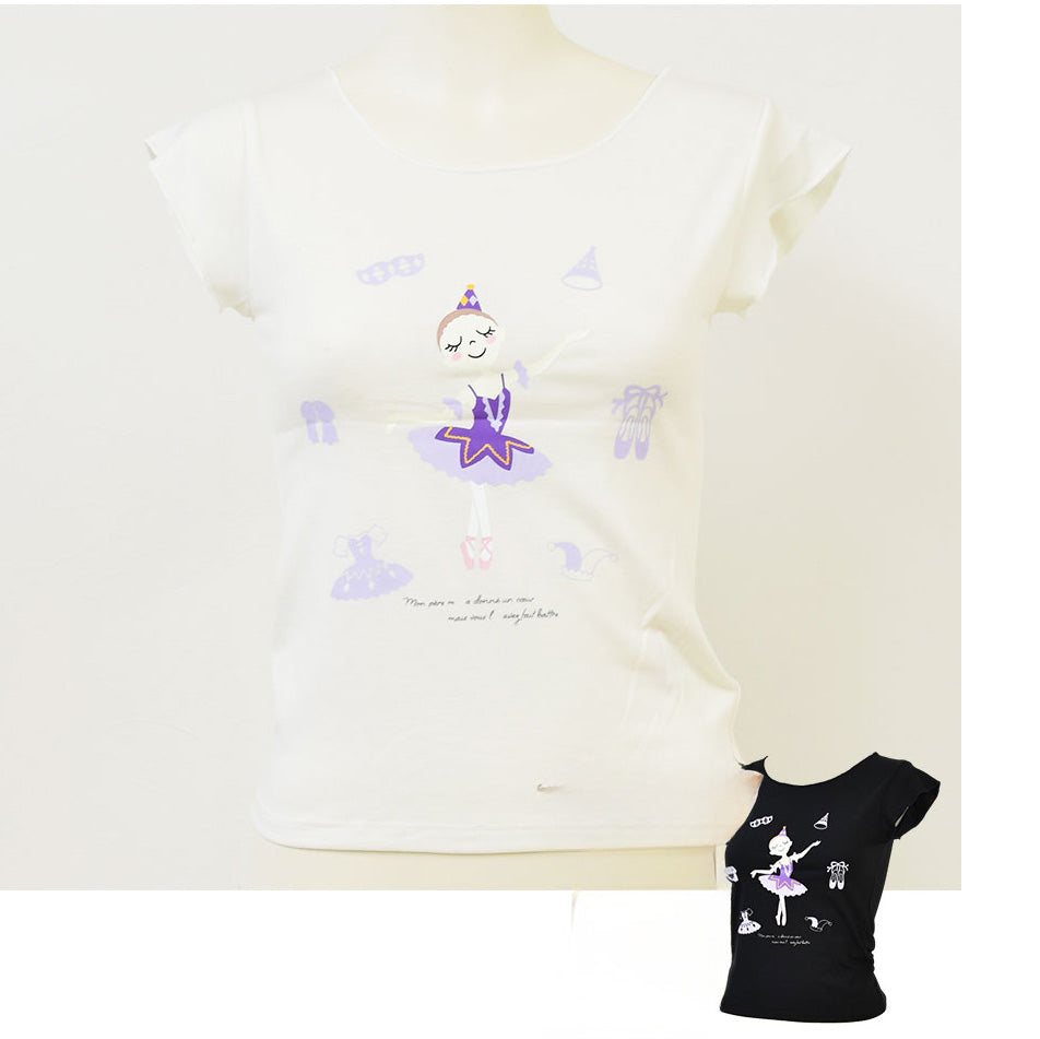 女童黑色"abby-w19/Allerkinada (Black)"芭蕾舞T恤