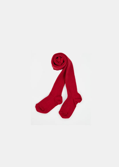 Baby Girls Scarlet Rib Tights