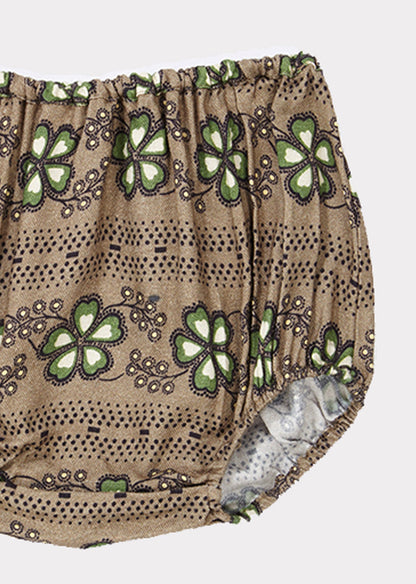 女婴棕色灯笼裤