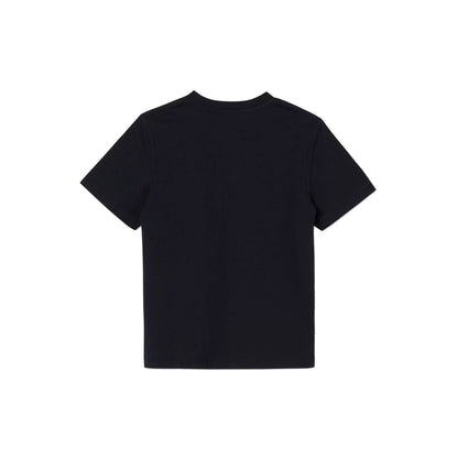 Boys & Girls Black Logo Cotton T-Shirt
