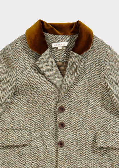 Boys & Girls Beige Wool Coat