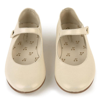 Girls Vanilla Buttoned Shoes