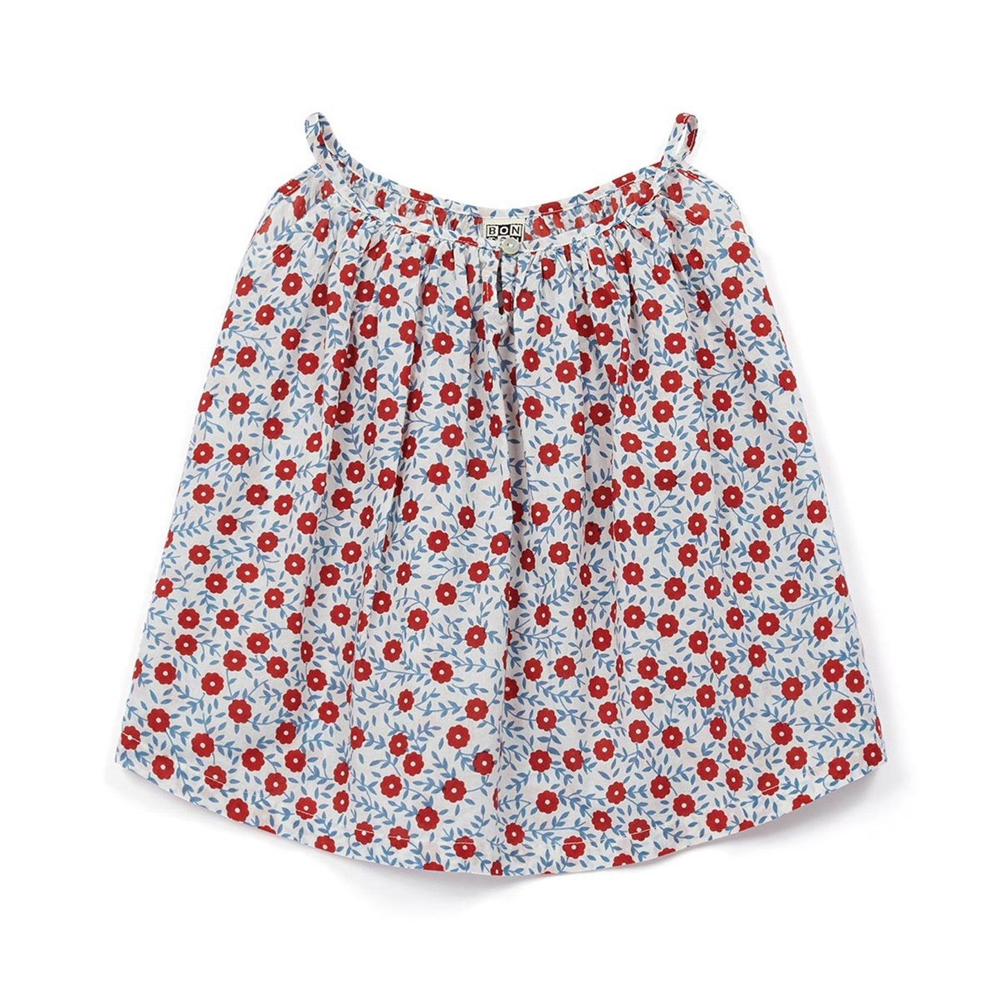 Girls Printed Flower Cotton Top