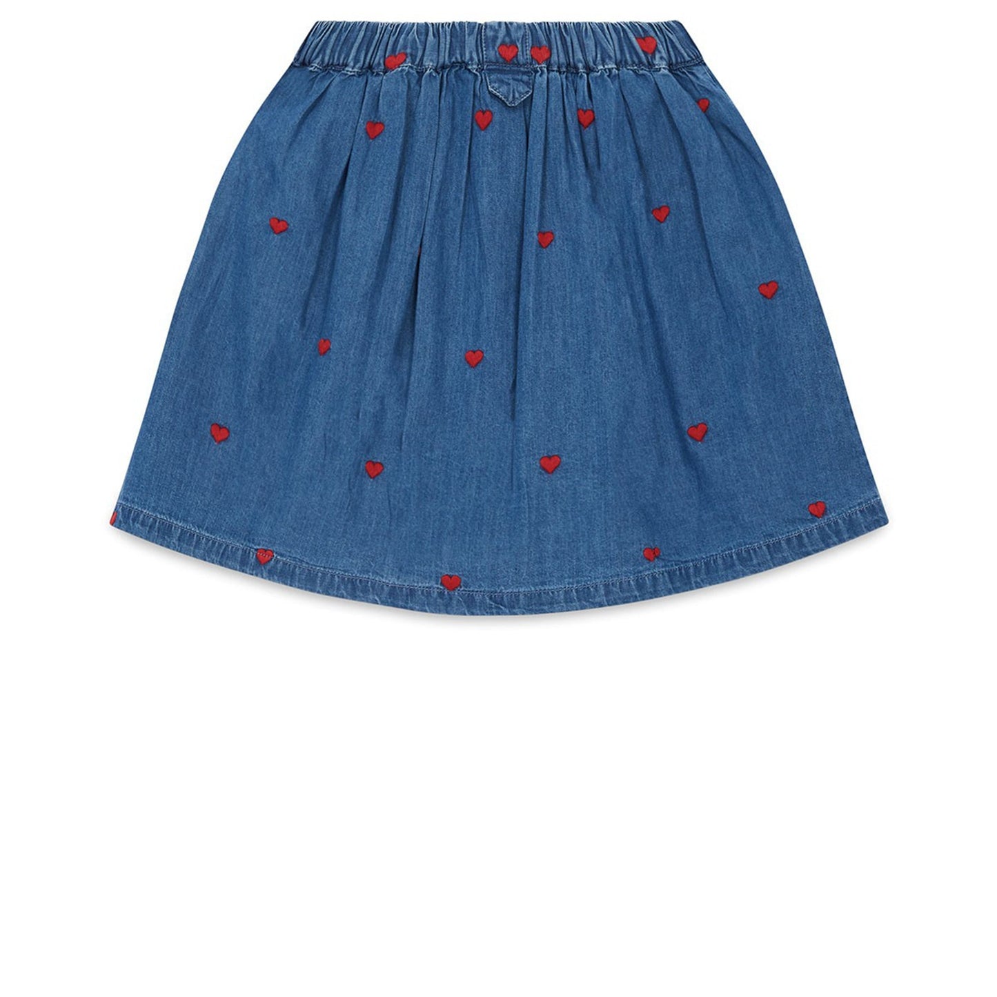 Girls Denim Blue Cotton Skirt