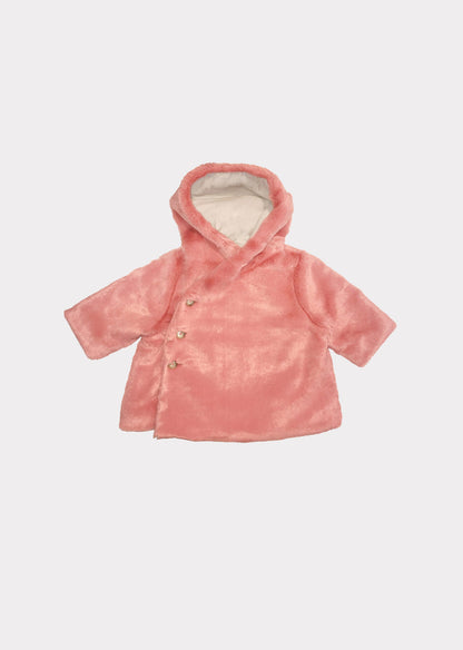 Baby Girls Pink Hooded Coat