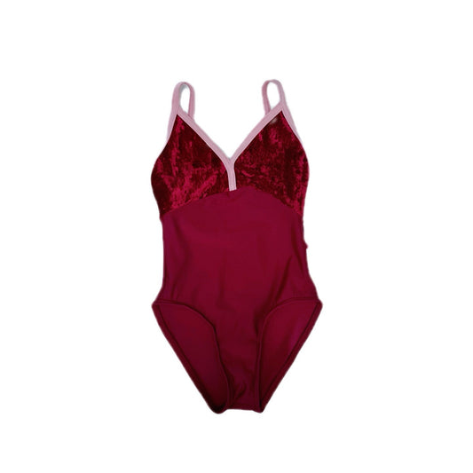女童深红色"Daria/CV-Dark Red/N-Berry/N-Antique Rose"芭蕾舞连体衣