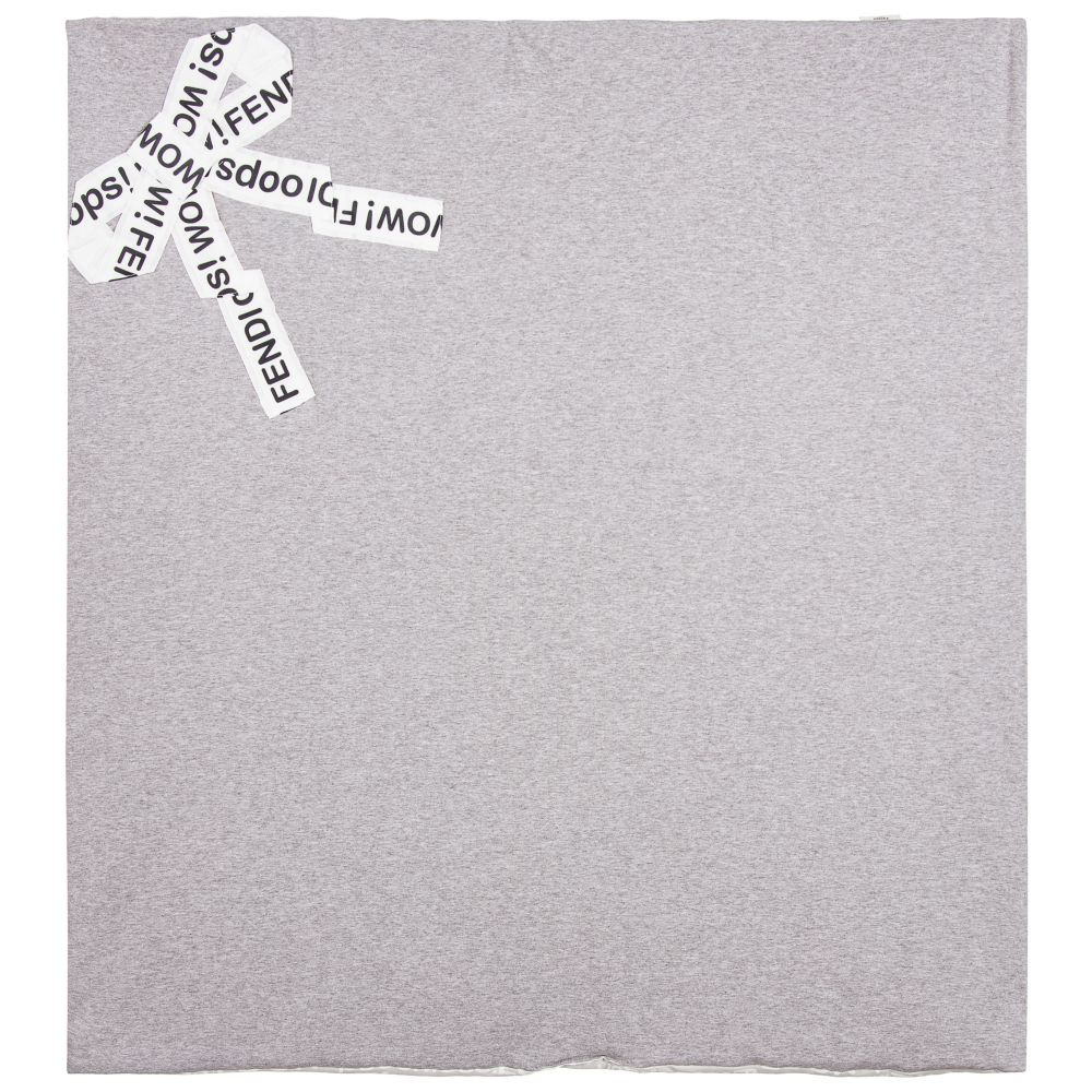 Baby Grey Cotton Square Scarf（83cm）