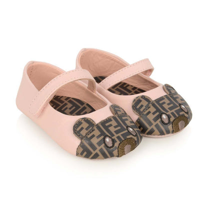 Baby Girls Pink Leather Pre-Walker Shoes