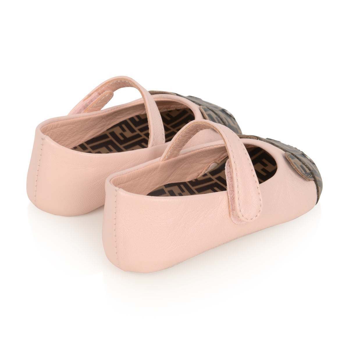 Baby Girls Pink Leather Pre-Walker Shoes