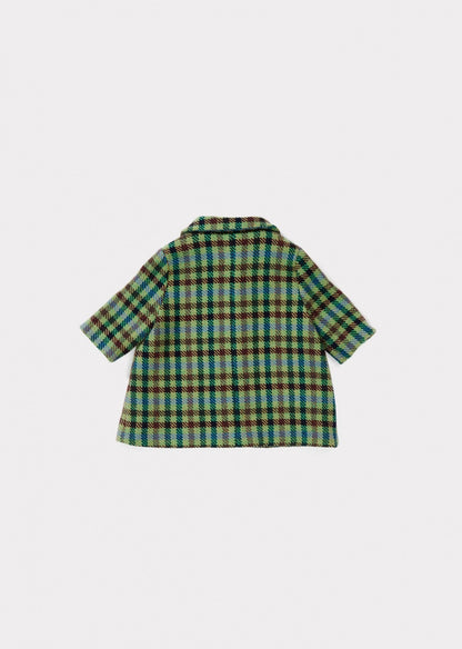 Baby Peppermint Check Wool Coat