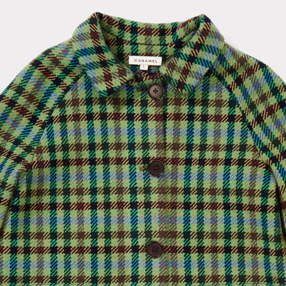 Boys & Girls Peppermint Check Wool Coat