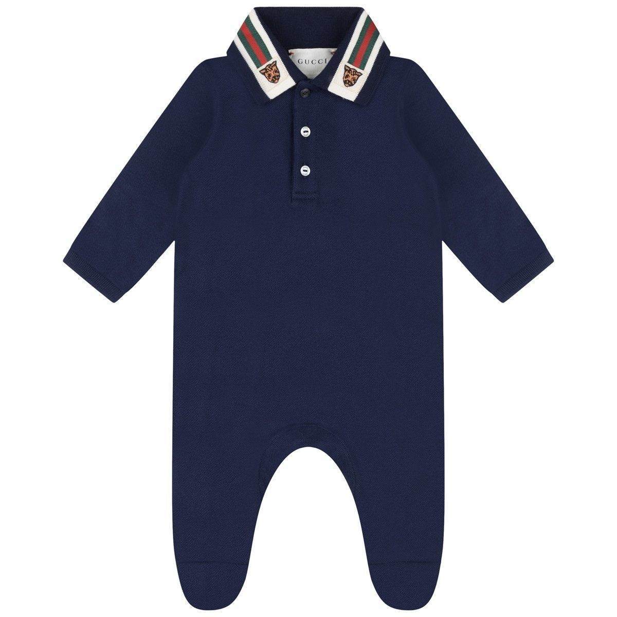 Baby Boys Navy Cotton Gift Set (3 Piece)