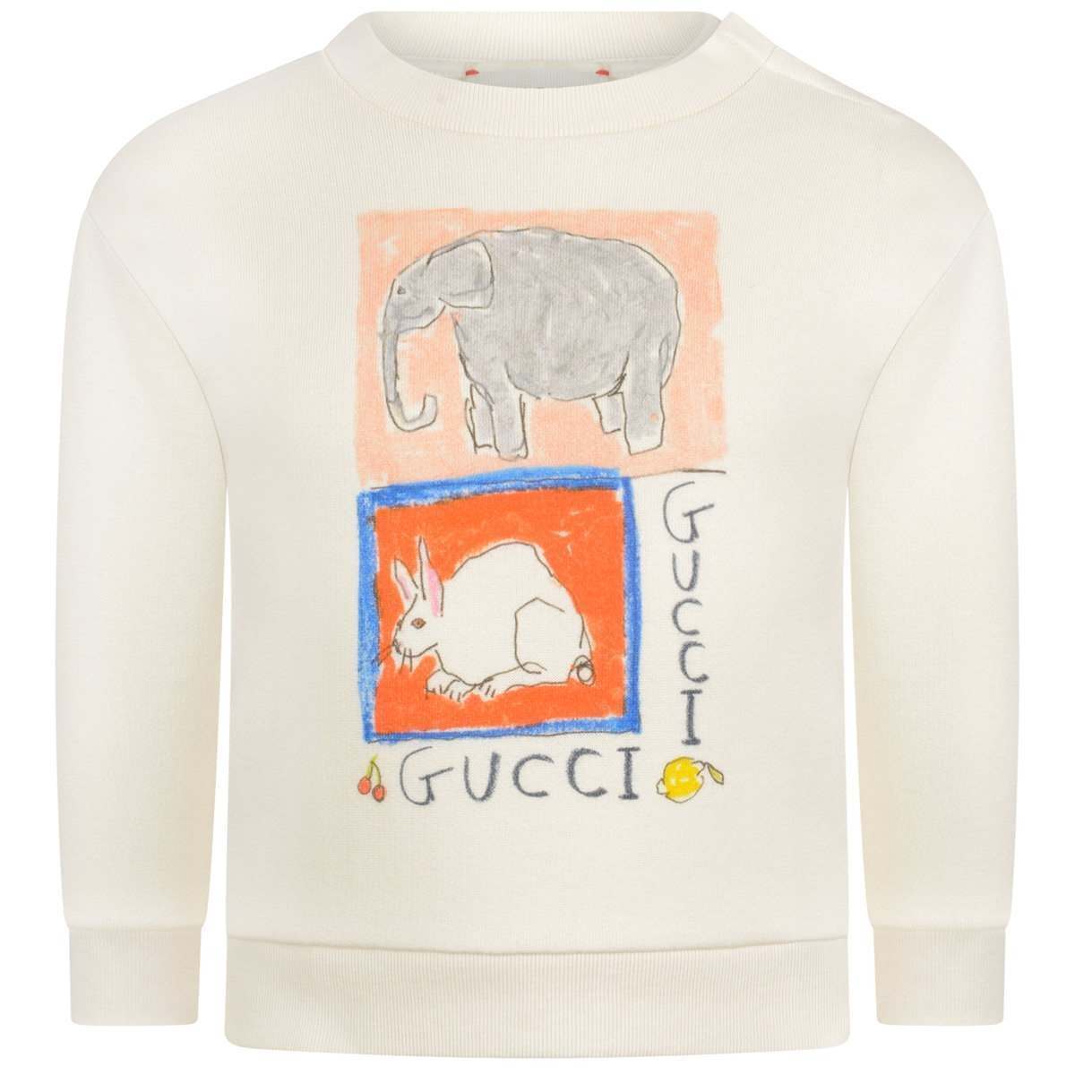 Baby Girls Ivory Cotton Sweater