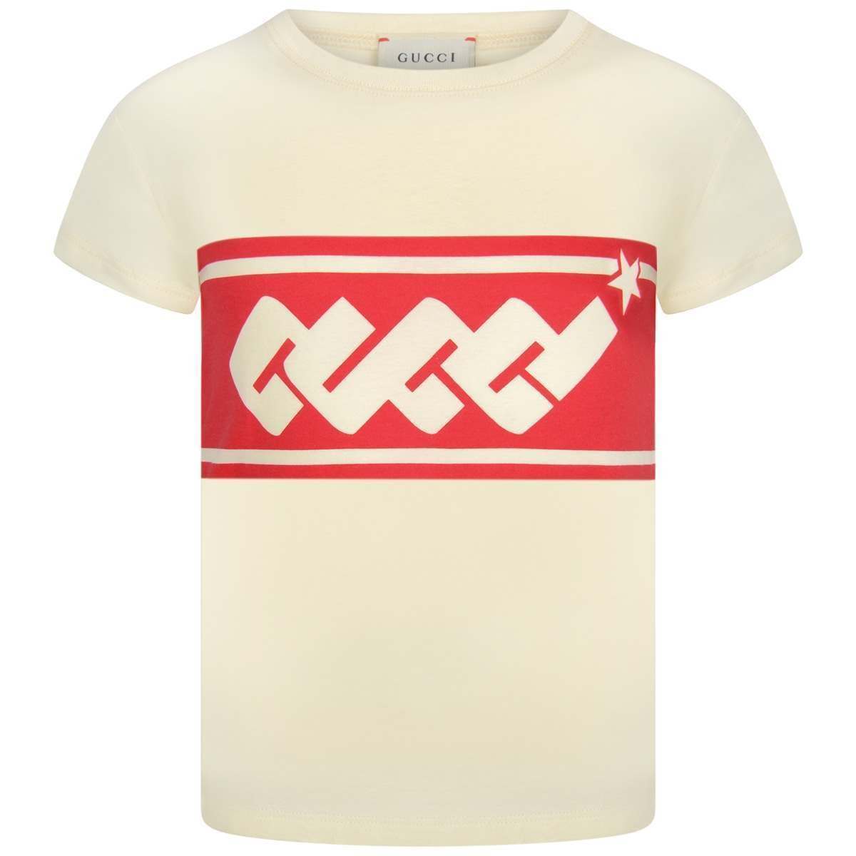Boys Red Cotton Logo T-Shirt