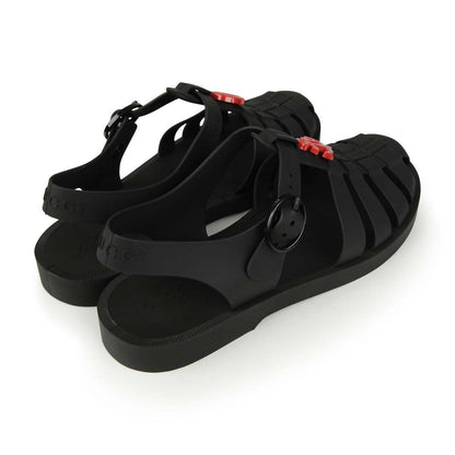 Black Anchor Rubber Sandals