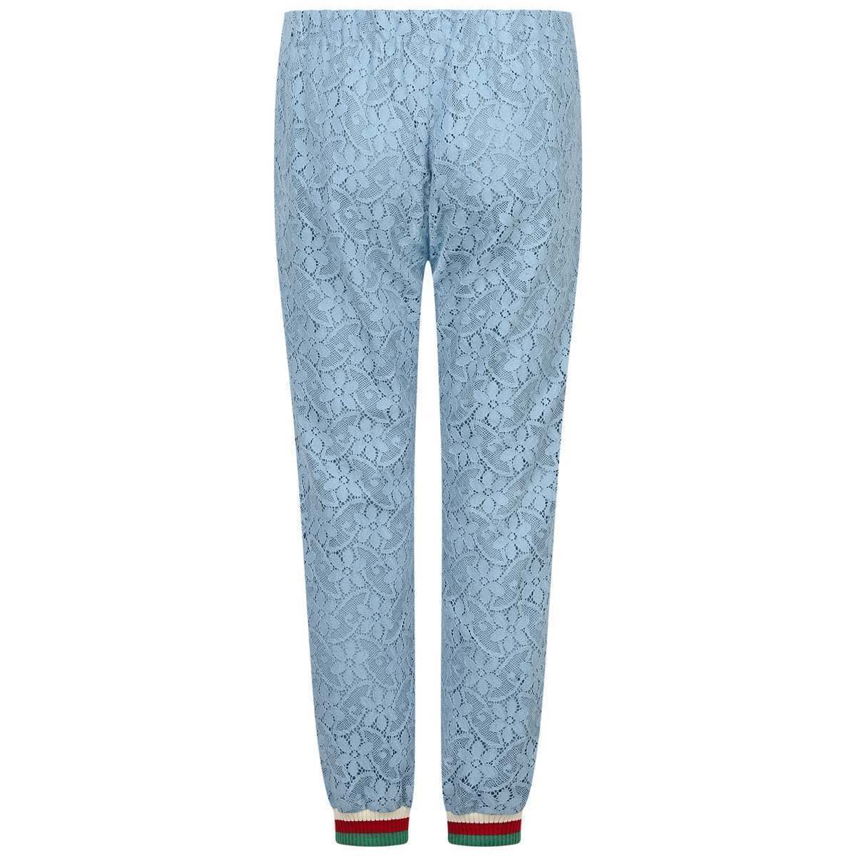 Girls Blue Lace Trousers