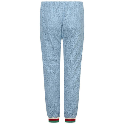 Girls Blue Lace Trousers