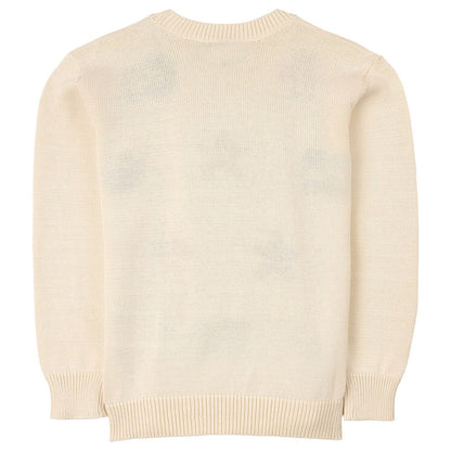 Boys & Girls Ivory Knitted Cotton Sweater