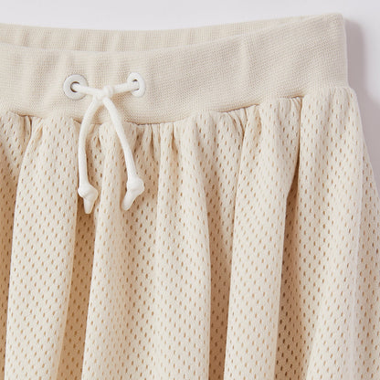 女童贝壳白短裙