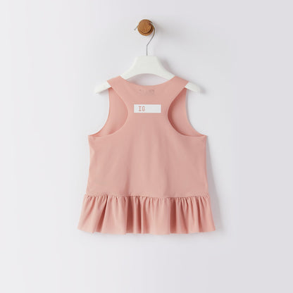 女童玫瑰粉背心