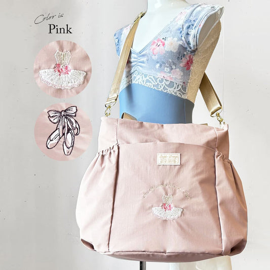 女童粉色"item68/Dark Pink-tutu"芭蕾舞包(宽27x高30x深17cm)
