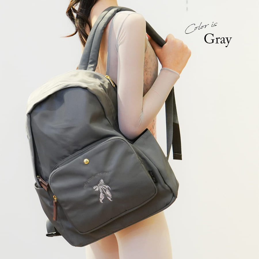 Penelope-女童灰色"item69/gray"芭蕾舞背包(宽28x高40x深11cm)