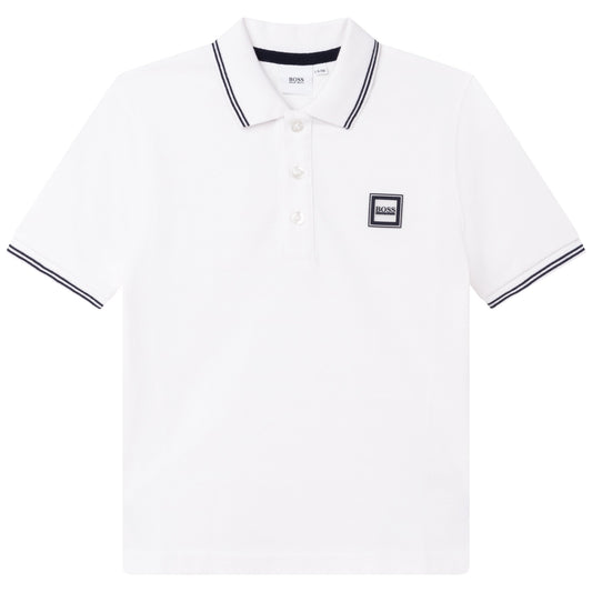男童白色Polo衫