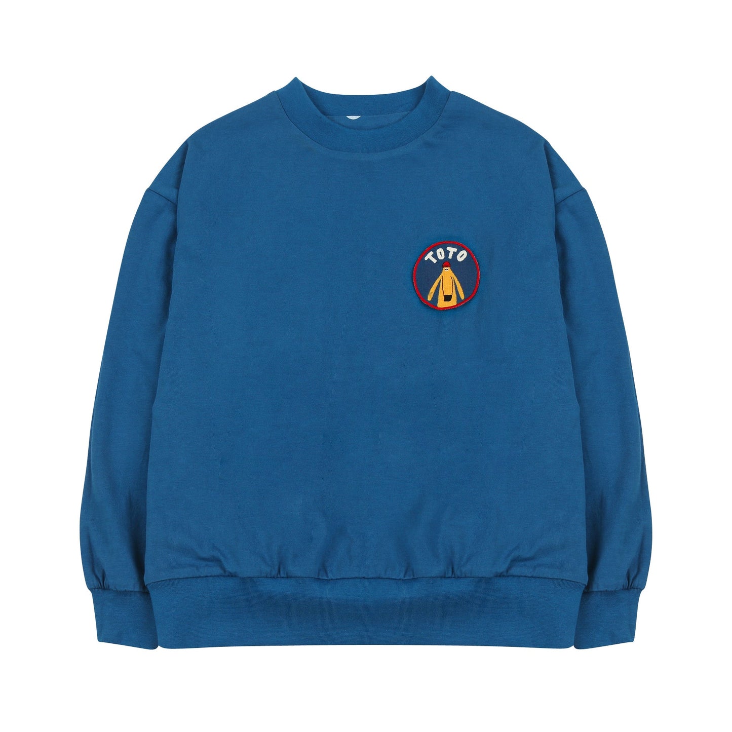 儿童蓝色双面棉卫衣