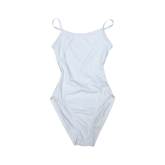 女童白色芭蕾舞连体衣(Scarlet Leotard White/White)