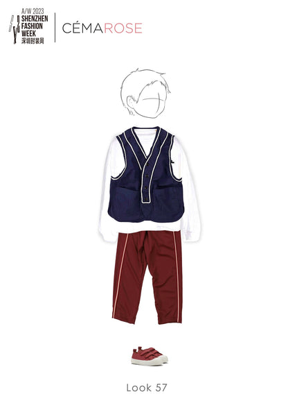 儿童红色魔术贴帆布鞋