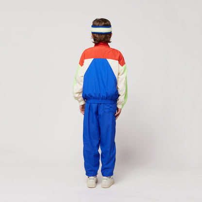 男童蓝色Logo拉链夹克