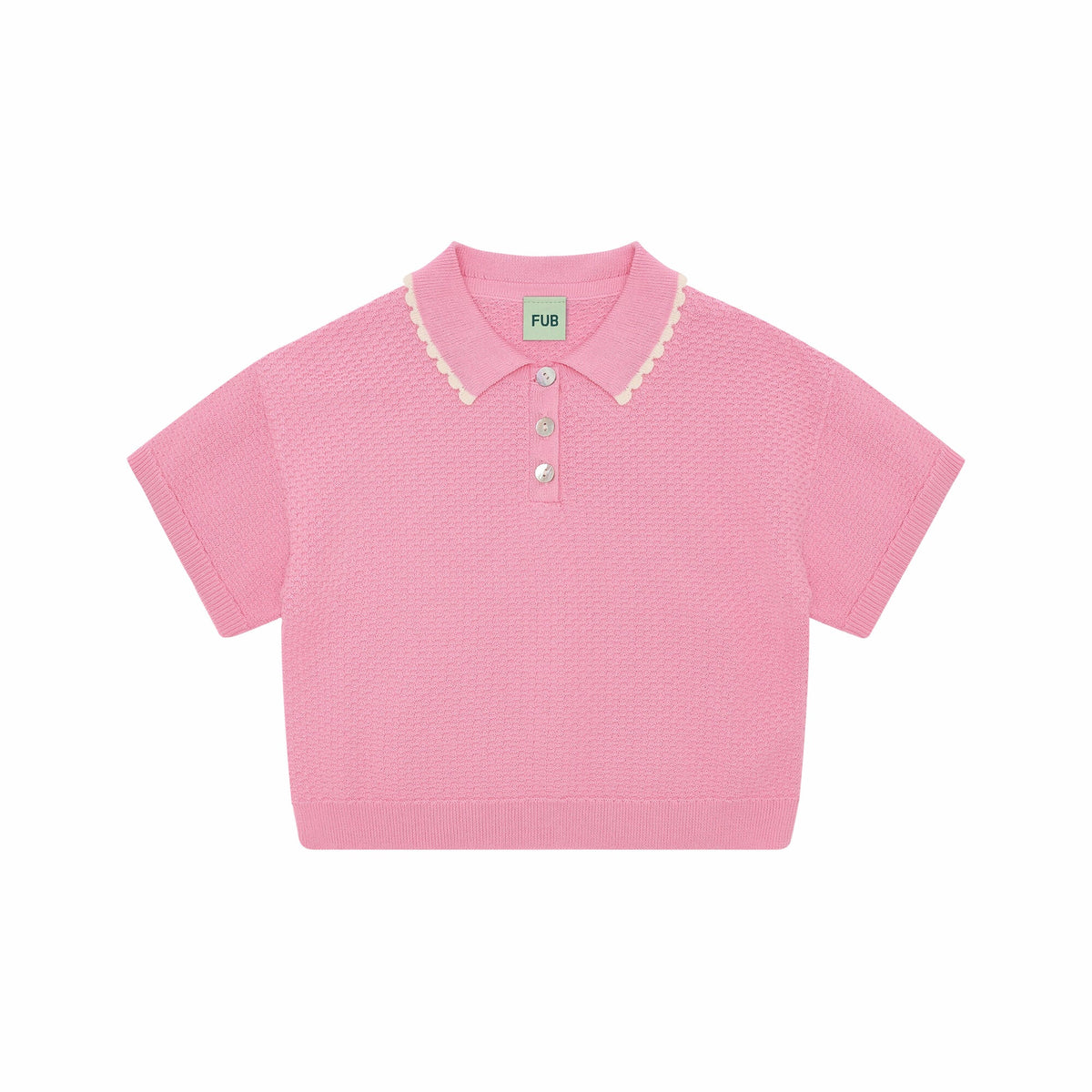 女童糖果粉棉Polo衫