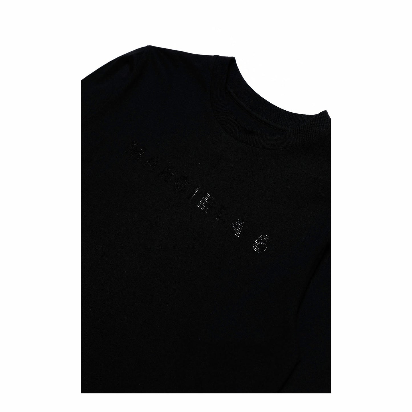 女童黑色Logo棉连衣裙