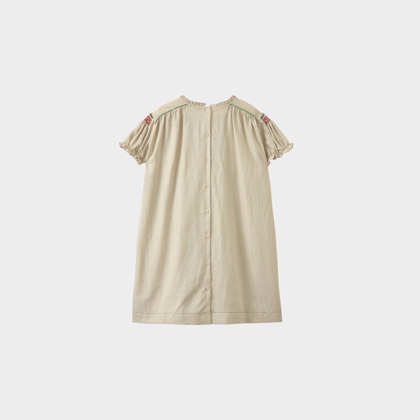 女童米色连衣裙