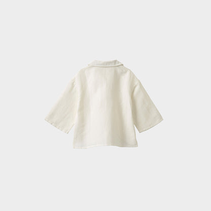 女童白色衬衫