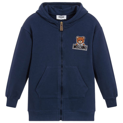 Boys Navy Blue Cotton Sweatshirt
