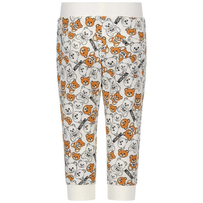 Baby Ivory Cotton Teddy Joggers