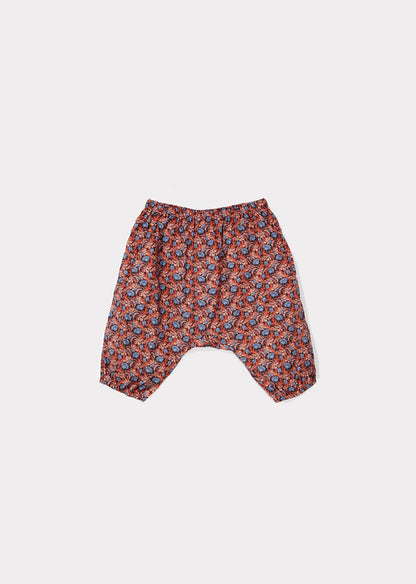 Baby Girls Poppy Printing Cotton Trousers
