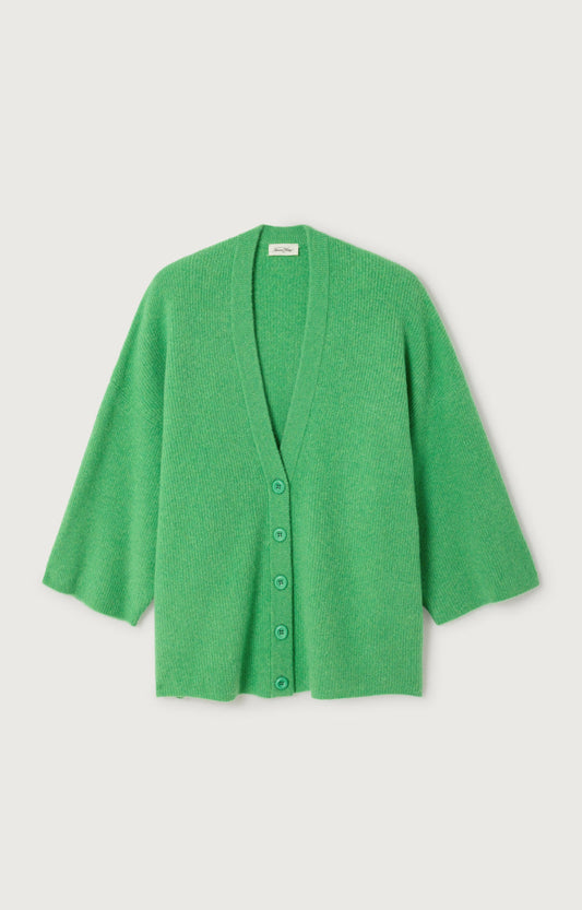 GILET COURT BOULE ML COL ROND BOUTONNE