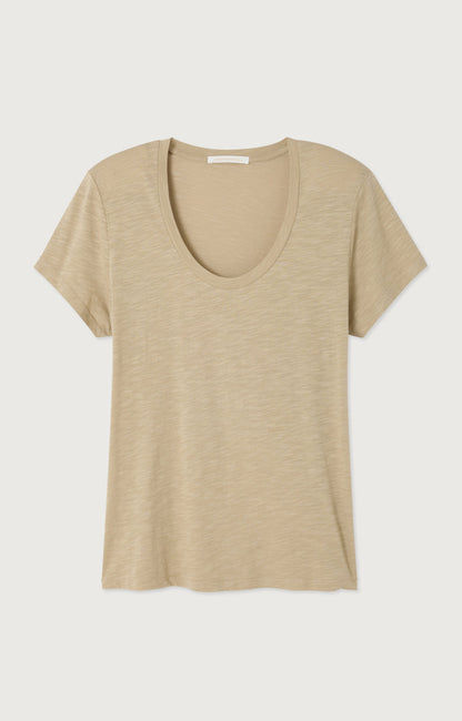 T-SHIRT DROIT MC COL U